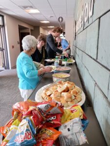 Wonderful WEBC cooks provided a pulled pork lunch!